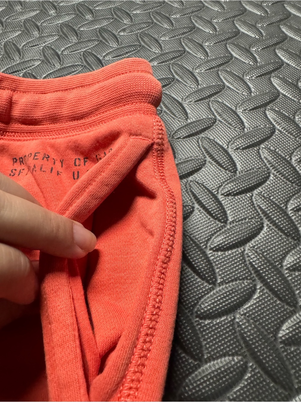 GAP Kids Orange/Coral Fleece Sweat Shorts Boys Size M (8) Drawstring Lounge - Picture 4 of 8